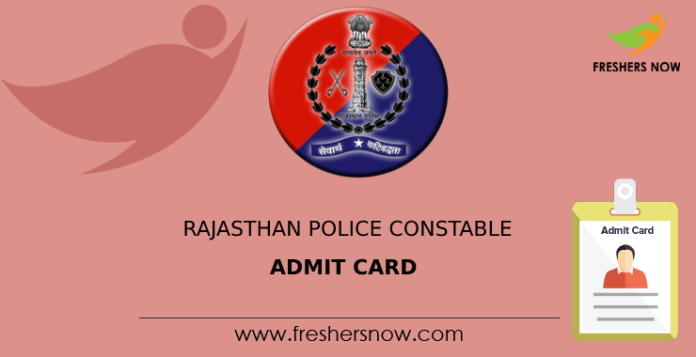 Rajasthan Police Constable Admit Card 2024