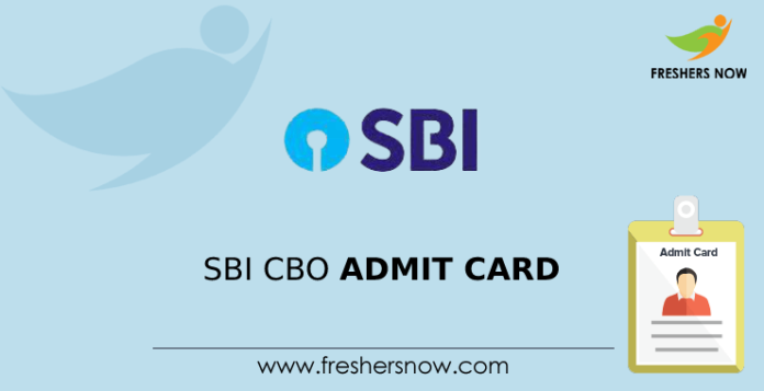 SBI CBO Admit Card