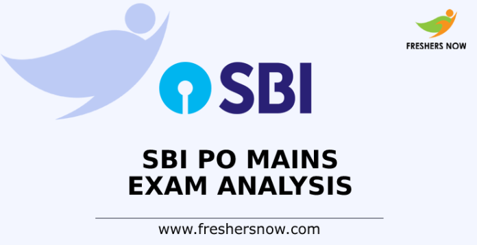 SBI PO Mains Exam Analysis