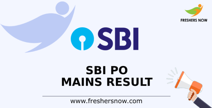 SBI PO Mains Result