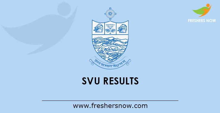 SVU Degree Results 2023 (Out) | Sri Venkateswara University Results