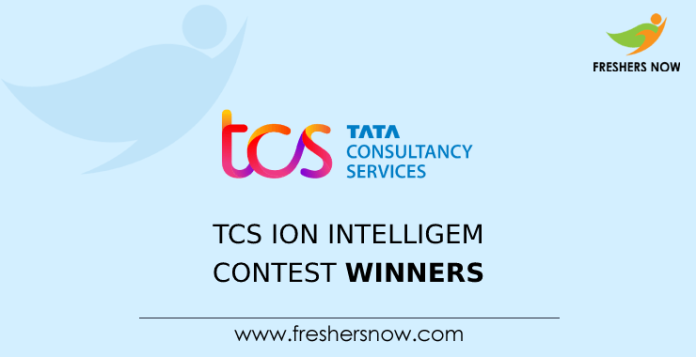 TCS iON IntelliGem Contest Winners