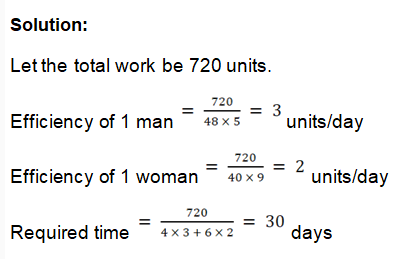 Time and Work-12th-Question-Explanation