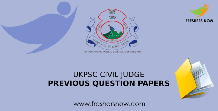 UKPSC Civil Judge Previous Question Papers