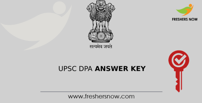 UPSC DPA Answer Key