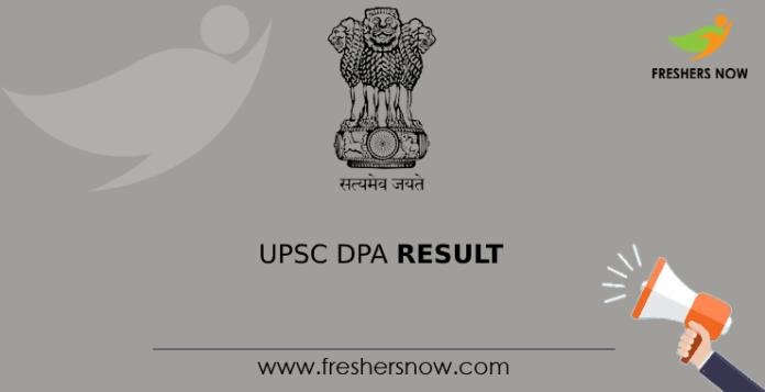 UPSC DPA Result