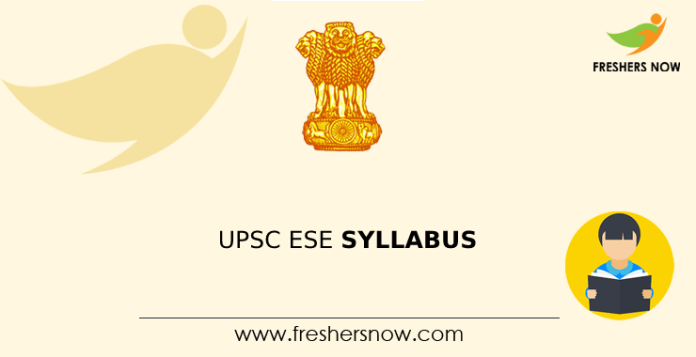 UPSC ESE Syllabus