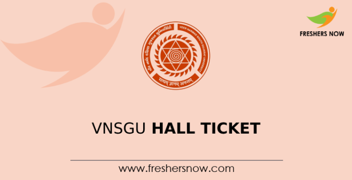 VNSGU Hall Ticket