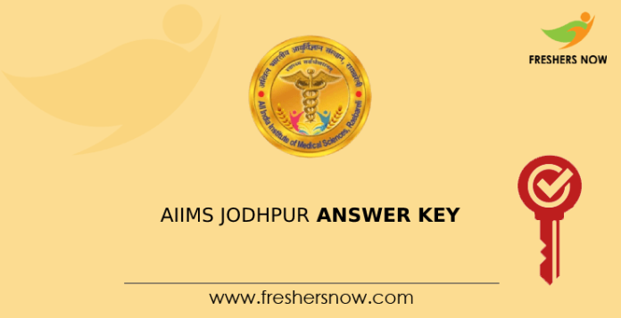 AIIMS Jodhpur Steno, Personal Asst, Private Secretary Answer Key