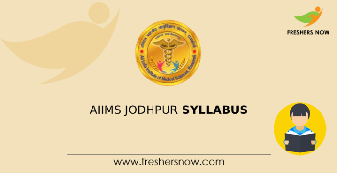 AIIMS Jodhpur Syllabus