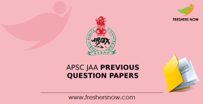 APSC JAA Previous Question Papers