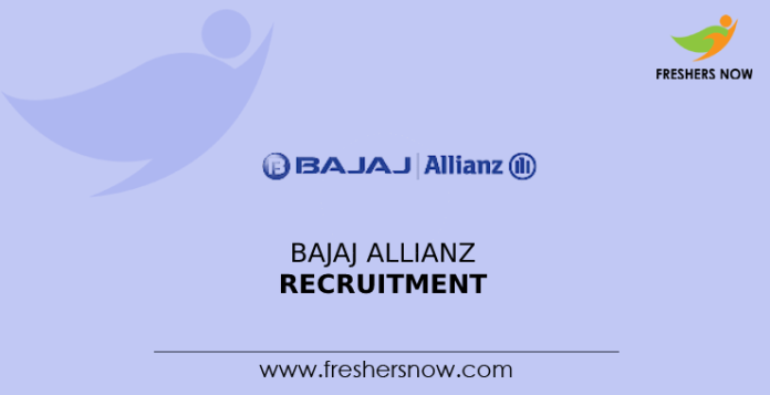 Bajaj Allianz Recruitment