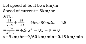 Boats and Streams-12th-Question-Explanation