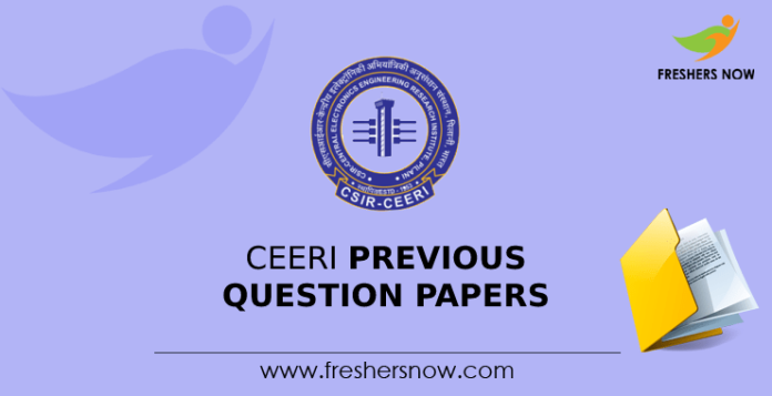 CEERI Previous Question Papers