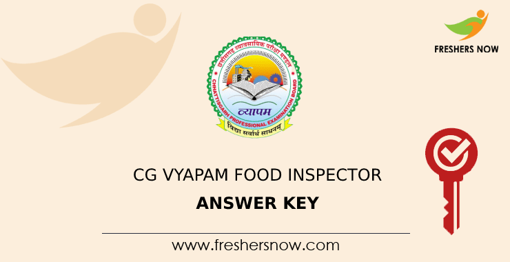 Cg Vyapam Food Inspector Answer Key 2022 Pdf Out Objections 