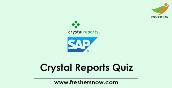 Crystal Reports Quiz