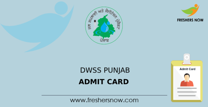 DWSS Punjab Admit Card