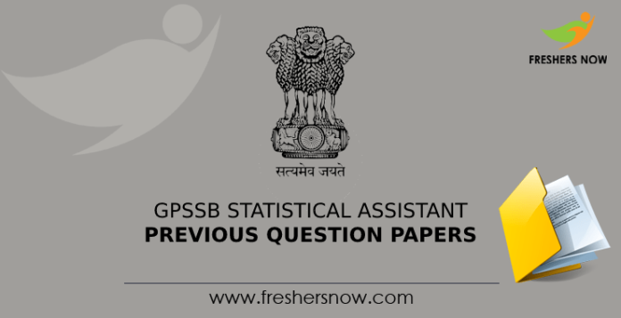 GPSSB Statistical Assistant Previous Question Papers