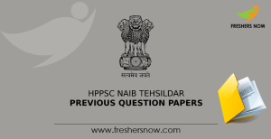 HPPSC Naib Tehsildar Previous Question Papers PDF Download