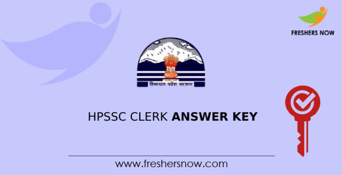 HPSSC Clerk Answer Key