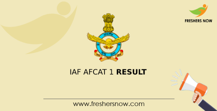 IAF 1 AFCAT Result