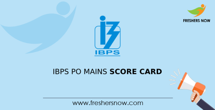 IBPS PO Mains Score Card