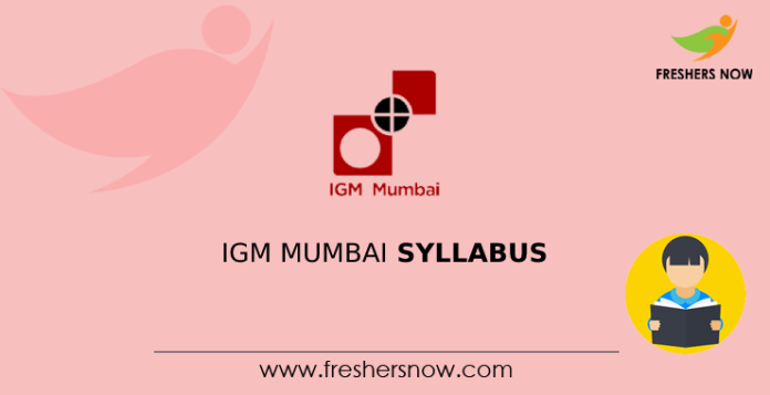 IGM Mumbai Syllabus