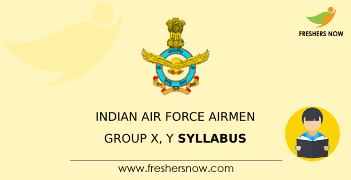Indian Air Force Airmen Group X, Y Syllabus