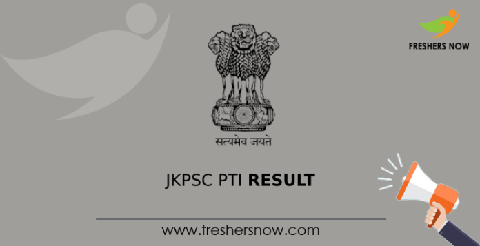 JKPSC PTI Result