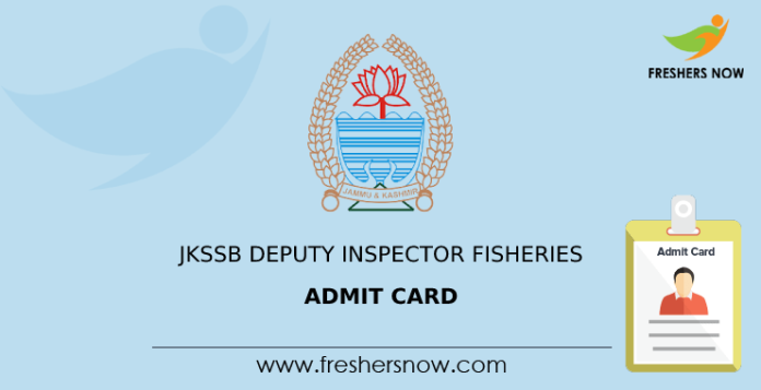 JKSSB Deputy Inspector Fisheries Admit Card