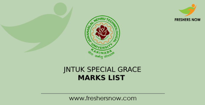 JNTUK Special Grace Marks List