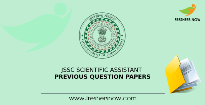 JSSC Scientific Assistant Previous Question Papers