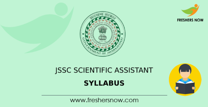 JSSC Scientific Assistant Syllabus