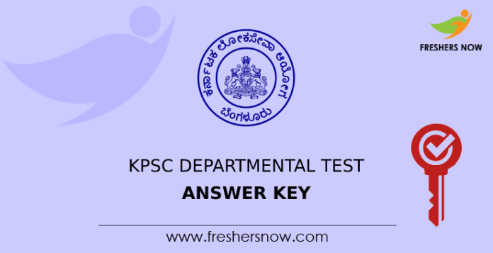 KPSC Departmental Test Answer Key