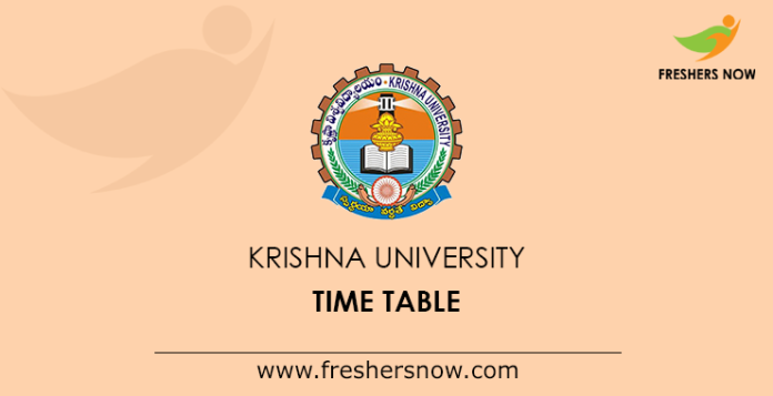 Krishna-University-Time-Table