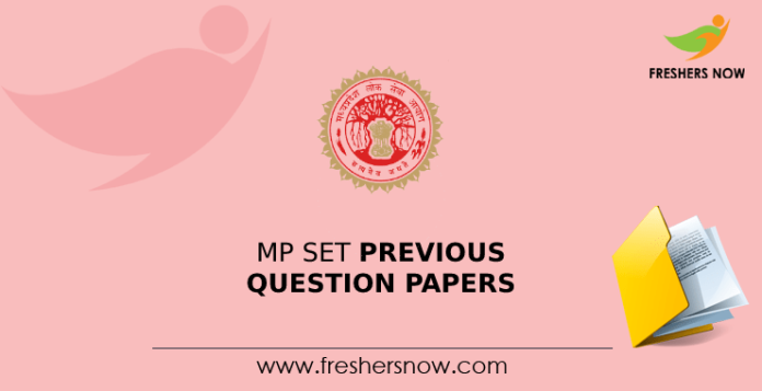 MP SET Previous Question Papers