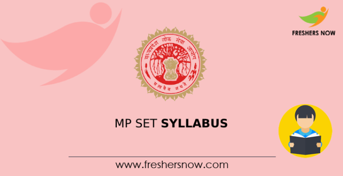 MP SET Syllabus