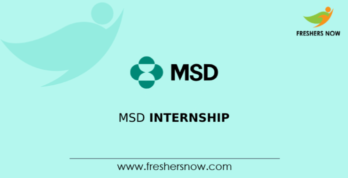 MSD Internship