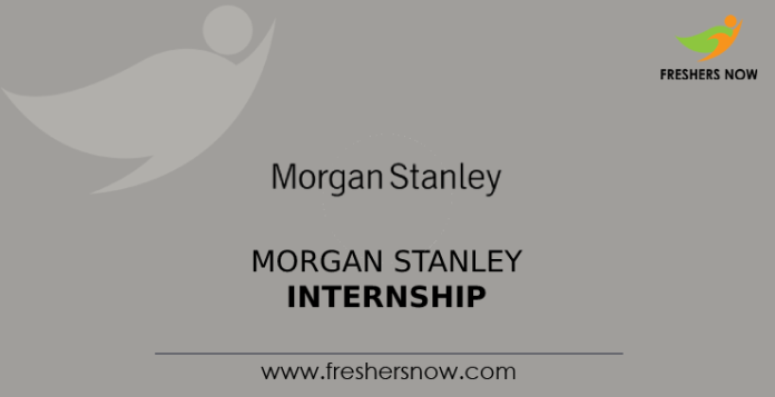 Morgan Stanley Internship