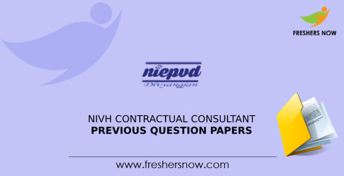NIVH Contractual Consultant Previous Question Papers