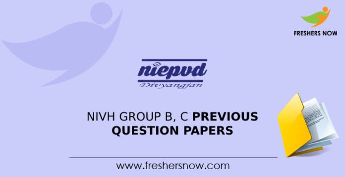 NIVH Group B C Previous Question Papers