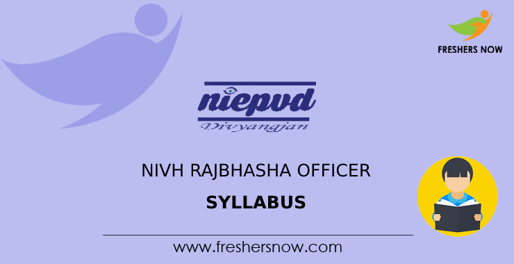 NIVH Rajbhasha Officer Syllabus 2024 & Exam Pattern