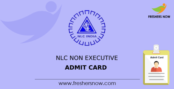 NLC Non Executive Admit Card