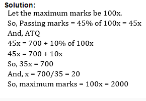 Percentages 1st Question Explanation