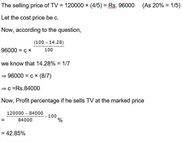 Percentages 22nd Question Explanation