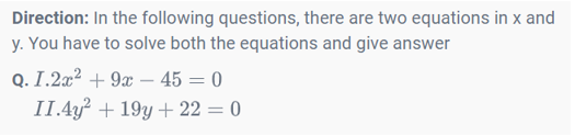 Quadratic Equation 22nd Question