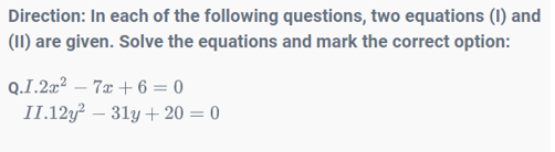 Quadratic Equations 14th Question