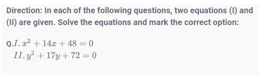 Quadratic Equations 15th Question