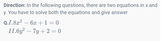 Quadratic Equations 20th Question
