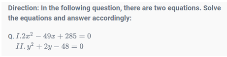 Quadratic Equations 7th Question